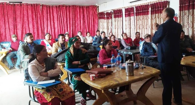 हुप्सेकोटमा सहकारी व्यवस्थापन तालिम